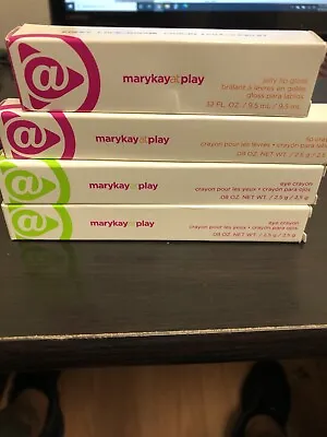 Mary Kay At Play Lot Of 4 Lip Crayon Jelly Lip Gloss 2 Eye Crayon • $15.99