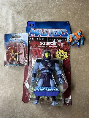 Masters Of The Universe Origins Skeletor 5.5  + Other Figures Lot • $29.75