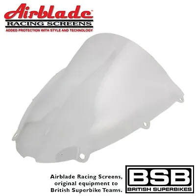 Airblade Race Screen To Fit Kawasaki ZX-6R 05-06 ZX10R 06-07 Clear Double Bubble • £49.99