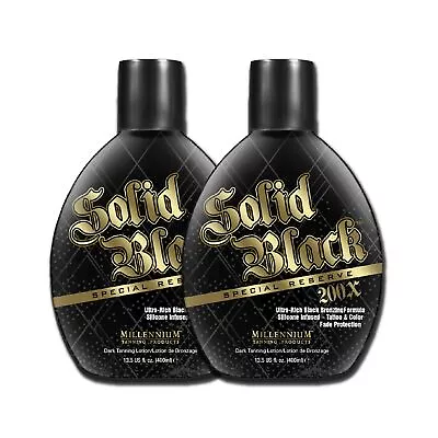 Millennium Tanning Solid Black Special Reserve 200X Tanning Lotion 13.5 Ounce... • $77.41