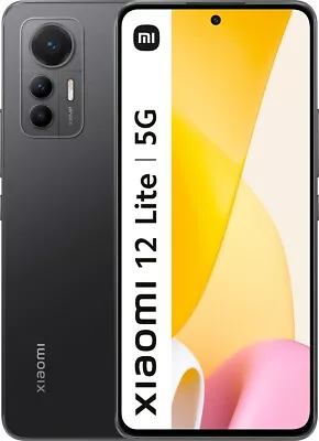 Xiaomi 12 Lite 5g Dual Sim - Black - 128gb 8gb Ram - Unlocked - New • £199