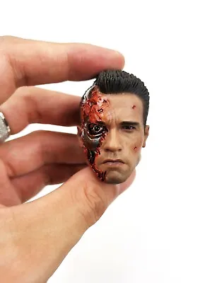 1/6 Head Sculpt Hot Toys DX13 Terminator 2 Judgment Day T-800 Figure LED Eyeball • $338.99