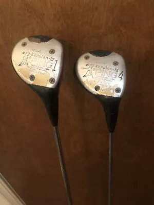 RH VINTAGE PING KARSTEN III DRIVER #1 & FAIRWAY #4 Wood Lot Of 2 Woods RARE LOT • $39.99