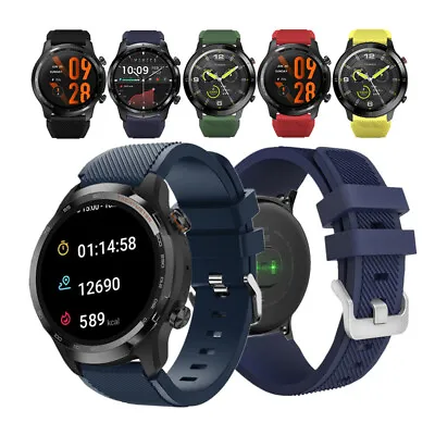 For Ticwatch Pro S 3 Ultra Watch Band 22mm Quick Release Rugged Silicone Strap • $6.99