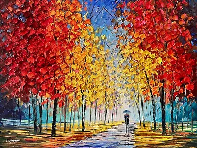 $11900 • Buy Slava Ilyayev - Colorful Pathway - Oil On Canvas - 101x76 Cm