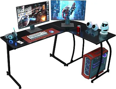 58  Computer Gaming Laptop Table L Shaped Desk Workstation Home Office Desk • $65.58