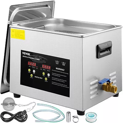 15-l 600w Stainless Steel Industry Ultrasonic Cleaner Heated Heater W/Timer • $179.99