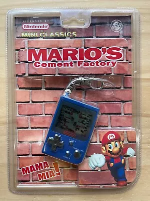 1998 Nintendo Mini Classics - Mario's Cement Factory Keychain Game & Watch • $160.21