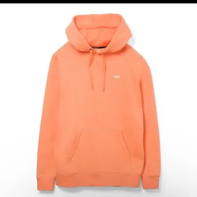 MÉDIUM Vans Comfycush Soft Sueded Fleece Pullover Hoodie Sweatshirt Orange NWT • $39.99