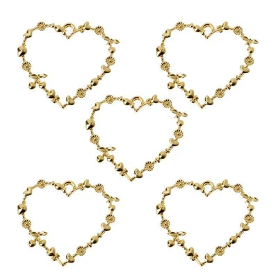 £4.15 • Buy 5Pcs Sweet Heart Blank Resin Frames Pendant Open Bezel Setting Jewelry Making