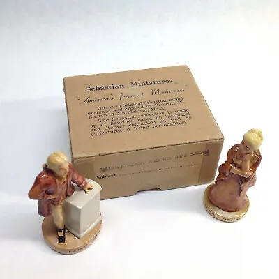$77.28 • Buy Sebastian Miniature SML-125 And SML-126 Patrick And Sarah Henry - Marblehead