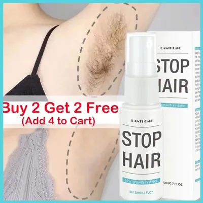 $9.28 • Buy Natural Permanent Hair Removal Spray Painless Stop Hair Growth Inhibitor Remover