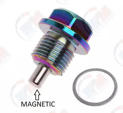 Anodized Aluminum Neo Chrome MAGNETIC Oil Drain Plug ADP541NEO For Mazda Miata • $14.95