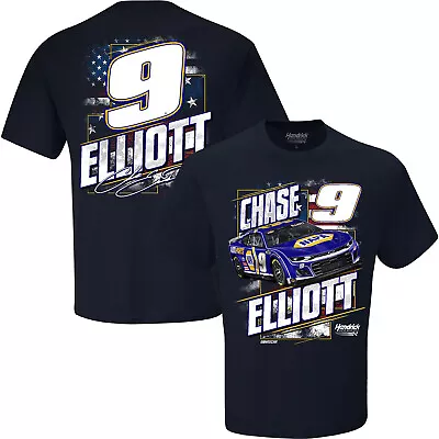 Chase Elliott 2024 Patriotic NAPA Car T-Shirt Blue • $29.95