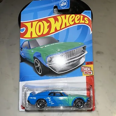 Hot Wheels Then And Now '69 Ford Mustang Boss 302 Falken Tire • $0.99