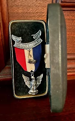 Vintage 1930 Boy Scout Eagle Scout Badge STERLING SILVER Perfect • $177.50