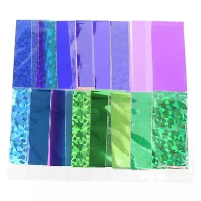 Nail Foils DIY Iridescent Sliders Holographic Transfer Foil Stickers Decals • $11.89