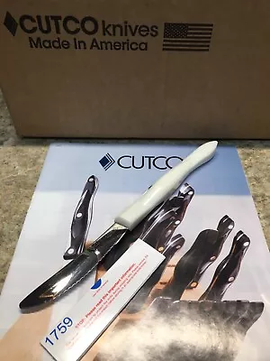 $44.77 • Buy CUTCO 1759 Table/Steak Knife Sharp! Factory Fresh DD Edge Pearl/White Choose Qty