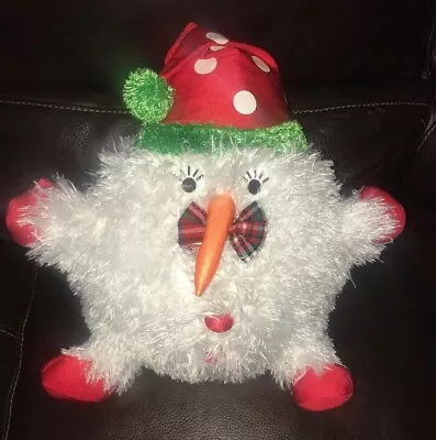 MOSHI SNOWMAN With Hat Bow PLUMPEEZ 13  Winter Holiday Micro *6 • $26