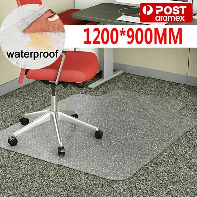 Chair Mat Carpet Floor Protector PVC Home Office Room Computer Mat 120x90 • $24.09