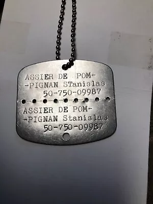 Original French Dog Tags Indochina Algerian War 1950-1960s • $49