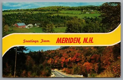NH Greetings From Meriden New Hampshire C1960 Dual View Plainview • $6.67
