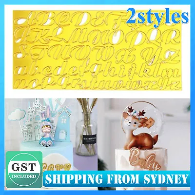 $5.59 • Buy Acrylic Letter Alphabet Cake Mold Press Cookie Cutter DIY Stamp Fondant Mould AU
