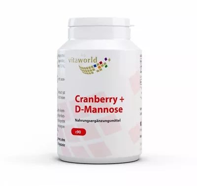 Vita World D-Mannose + L-Methionine + Cranberry 90 Capsules Made In Germany • $38.12