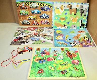 Set  Of  5  Puzzles 4  Melissa  & Doug 4  Magnetic  2  Magnetic  Poles   (c) • $24.99