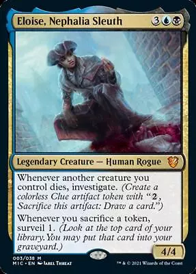£1.75 • Buy MTG Eloise, Nephalia Sleuth [Innistrad: Midnight Hunt Commander, Near Mint Foil]