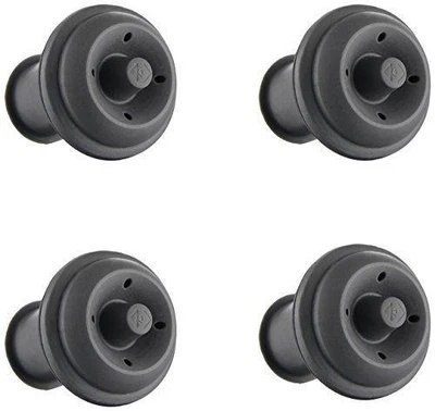$17.69 • Buy Vacu Vin Wine Saver Vacuum Stoppers Set Of 4 – Grey