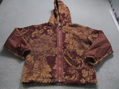 Urban Outfitters Jacket Mens Large Brown Full Zip Long Sleeve Fleece Deep Pile • $15.99