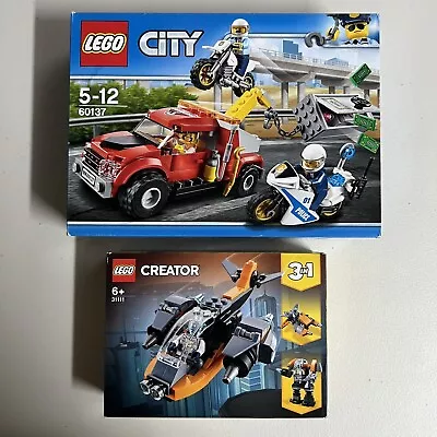 LEGO CITY Tow Truck Trouble 60137 + LEGO Creator 3 In 1 Cyber Drone 31111 • $70