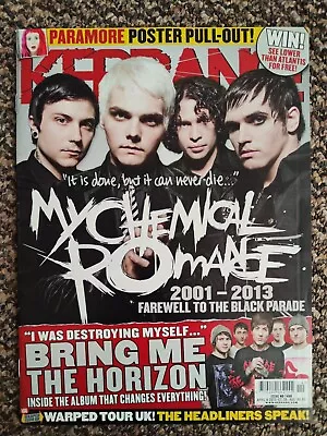 Kerrang! Magazine Issue 1460 - My Chemical Romance Cover. Paramore Posters. • £20