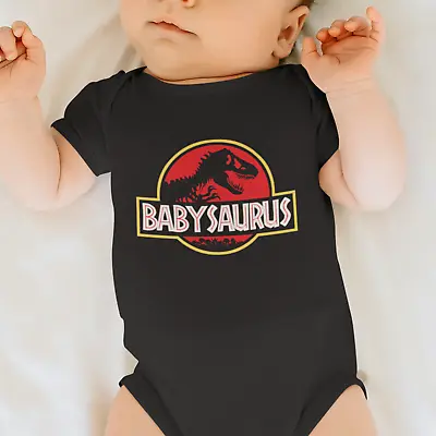 £8.99 • Buy Babysaurus Babygrow - Baby Suit Vest Grow Top Bodysuit Jurassic Film Dinosaur