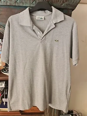 Mens LACOSTE POLO Large Grey EXCELLENT CONDITION • $20