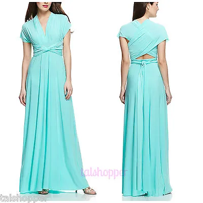 NWT $198 Von Vonni Ravon Transformer Convertible Maxi Dress One Size Gorgeous OS • $39.99