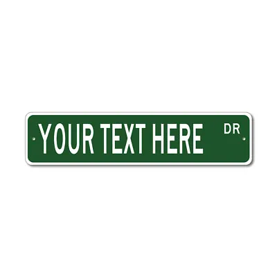 Personalized Custom Street Signs - 3 Sizes 8 Colors - Quality Aluminum Sign • $58.29