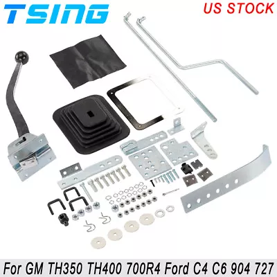 NEW Floor Shifter Conversion Kits For GM TH350 TH400 700R4 Ford C4 C6 904 727 • $74.99