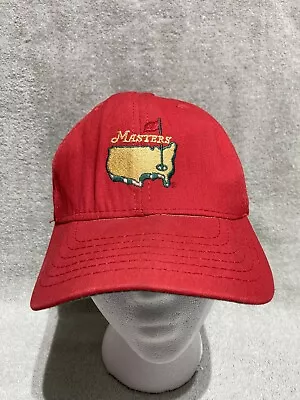 Masters RED StrapBack Hat Cap Golf Logo Augusta National American Needle USA • $29.99