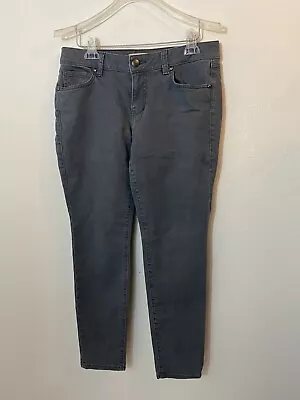 CAbi #326 Womans Gray Bree Skinny Jeans Size 8 Stretch Gray Pants I1 • $24.97