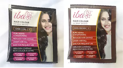 IBA Halal Hair Color/Colour Dark Coal Dark Brown | Heena Based - Vegan US Seller • $14.99