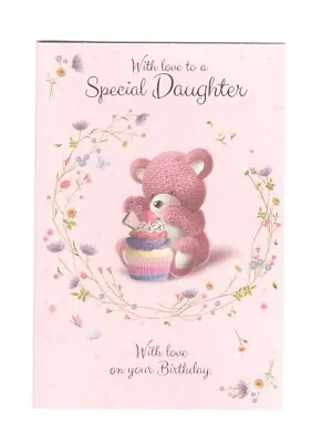 DAUGHTER Birthday Card Special Daughter Colour Inside Simon Elvin Card • £2.09