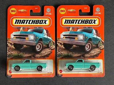 1968 Chevy C10 #19 * 2024 Matchbox Case D * Lot Of 2 • $17.99