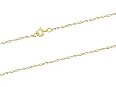£22.05 • Buy 9ct Yellow Gold Trace Chain 16 Inch 9ct Gold 1.2mm Trace Chain 16 /40cm