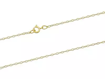 £22.05 • Buy 9ct Yellow Gold Trace Chain 16 Inch 9ct Gold 1.2mm Trace Chain 16 /40cm