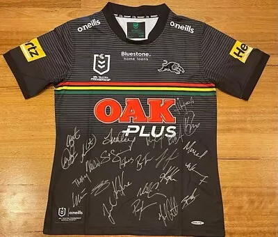 $990 • Buy Penrith Panthers 2022 Rugby League Team Signed Jersey – 2022 NRL Premiers