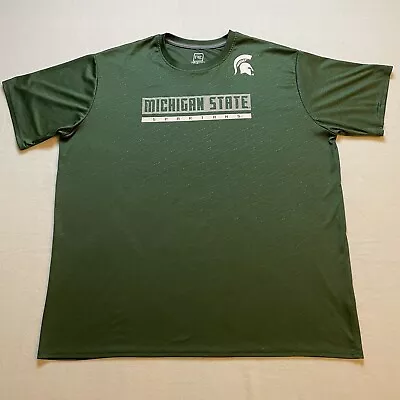 Michigan State Spartans Pro Edge Athletic Shirt Men’s 3XL Short Sleeve Green • $15.99