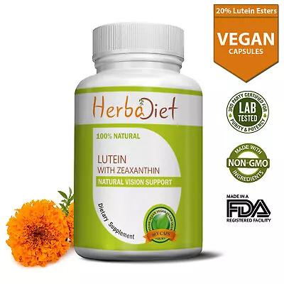 Marigold Extract 240 Capsules 20% Lutein Zeaxanthin Eye Health Vision Supplement • $37.95