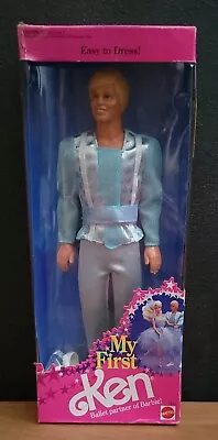 MY FIRST KEN ☆ BALLET PARTNER TO BARBIE ☆ 1991 Mattel #3841 NIB! • $18